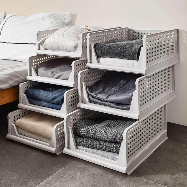 Faltbarer mehrschichtiger Kleider-Organizer – platzsparende Kleiderschrankbox
