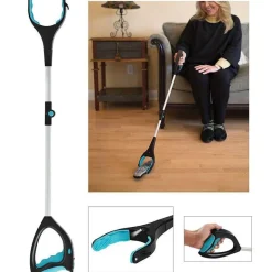 Faltbarer Müllgreifer – rotierendes Abfallgreifwerkzeug mit langem Griff