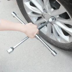 Faltbarer Radmutternschlüssel – Tragbares Werkzeug zum Reifenwechseln