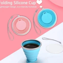 Faltbarer Reisebecher aus Silikon – Faltbarer, umweltfreundlicher Becher