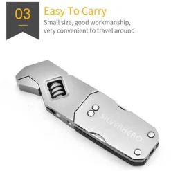 Faltbarer Schraubenschlüssel-Werkzeugsatz aus Edelstahl – Pro Expert Mechanic Tools