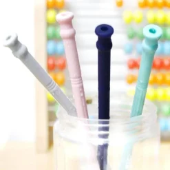 Faltbarer Silikon-Strohhalm – wiederverwendbarer, umweltfreundlicher Trinkhalm