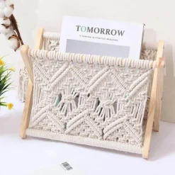 Faltbarer Zeitschriftenhalter aus Baumwolle – Aufbewahrungsbox für das Homeoffice