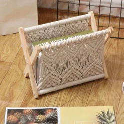 Faltbarer Zeitschriftenhalter aus Baumwolle – Aufbewahrungsbox für das Homeoffice