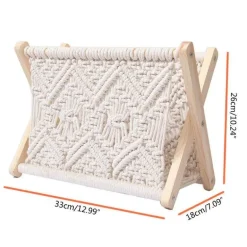 Faltbarer Zeitschriftenhalter aus Baumwolle – Aufbewahrungsbox für das Homeoffice