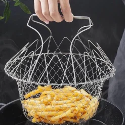 Faltbares Dampffrittiersieb – Multifunktionales Kochwerkzeug