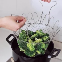 Faltbares Dampffrittiersieb – Multifunktionales Kochwerkzeug