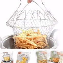 Faltbares Dampffrittiersieb – Multifunktionales Kochwerkzeug