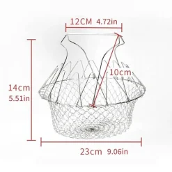 Faltbares Dampffrittiersieb – Multifunktionales Kochwerkzeug