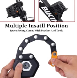 Faltbares Fahrradkettenschloss mit Diebstahlschutz – Sicheres Fahrradzubehör