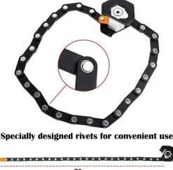 Faltbares Fahrradkettenschloss mit Diebstahlschutz – Sicheres Fahrradzubehör