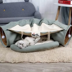 Faltbares Haustier-Tunnelbett - Katzen-Hunde-Spielhaus