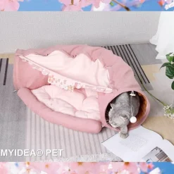 Faltbares Haustier-Tunnelbett - Katzen-Hunde-Spielhaus