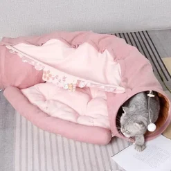 Faltbares Haustier-Tunnelbett - Katzen-Hunde-Spielhaus