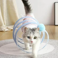 Faltbares Katzentunnelspielzeug – Interaktiver Spielkanal für spannenden Katzenspaß