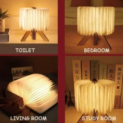 Faltbares LED-Buchlicht – kompakte dekorative Leselampe