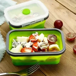 Faltbares Lunchbox-Set aus Silikon – langlebige Vorratsbehälter für Lebensmittel