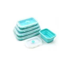 Faltbares Lunchbox-Set aus Silikon – langlebige Vorratsbehälter für Lebensmittel