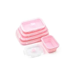 Faltbares Lunchbox-Set aus Silikon – langlebige Vorratsbehälter für Lebensmittel