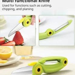 Faltbares Mini-Picknickmesser – Obstvogel-Design