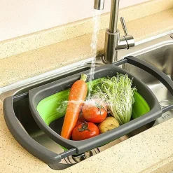 Faltbares Silikonsieb – Vielseitiges Küchensieb für Obst, Gemüse und Nudeln