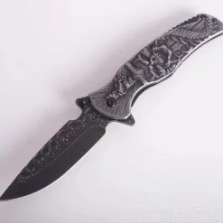 Faltbares taktisches Totenkopfmesser – Kompaktes EDC-Werkzeug