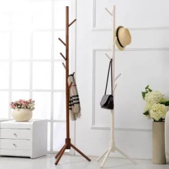 Farbenfrohe Garderobe mit 8 Haken – Moderner Organizer für Zuhause