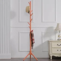 Farbenfrohe Garderobe mit 8 Haken – Moderner Organizer für Zuhause