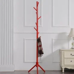 Farbenfrohe Garderobe mit 8 Haken – Moderner Organizer für Zuhause