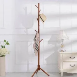 Farbenfrohe Garderobe mit 8 Haken – Moderner Organizer für Zuhause