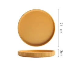 Farbenfroher Essteller aus Keramik – Stilvolles Geschirr für alle Gelegenheiten