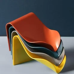 Farbenfroher Seifenhalter mit Drainage – Stilvoller Bad-Organizer