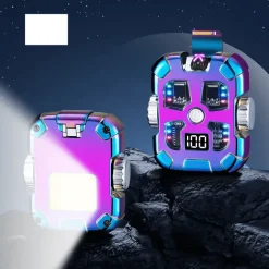 Farbenfrohes, wiederaufladbares, flammenloses Feuerzeug – Pulslichtbogen-Design