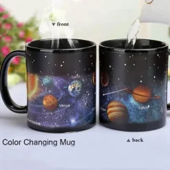 Farbwechselnde Tasse mit Sonnensystem – einzigartiges Geschenk für Freunde und Studenten