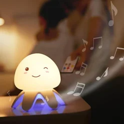 Farbwechselndes Quallen-LED-Nachtlicht – Ozeanlampe für Kinder