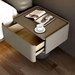 Faustine Nachttisch - Moderner Nachttisch aus Holz