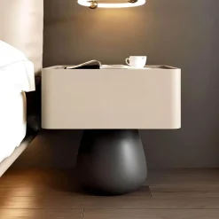 Faustine Nachttisch - Moderner Nachttisch aus Holz