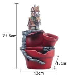 Feengartenhaus – Kreativer Blumentopf aus Kunstharz