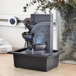 Feng Shui-Springbrunnen – Dekoratives Wasserspiel aus Kunstharz für den Innenbereich