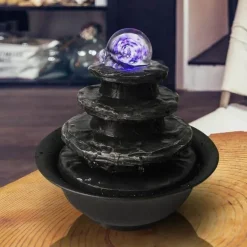 Feng Shui-Springbrunnen – Dekoratives Wasserspiel aus Kunstharz für den Innenbereich