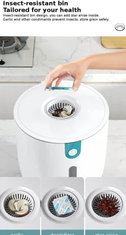 Feuchtigkeitsbeständiger großer Reisaufbewahrungsbehälter – luftdichte Lösung zur Aufbewahrung von Lebensmitteln