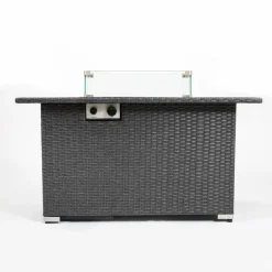 Feuerstellentisch aus blauem Stein – Eleganter Versammlungstisch für die Terrasse im Freien