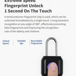 Fingerabdruck-USB-Schloss – Intelligente, schlüssellose, wasserdichte Sicherheit