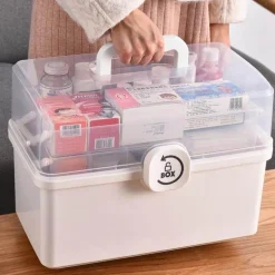 First Aid Organizer Storage Box - Emergency Medical Kit