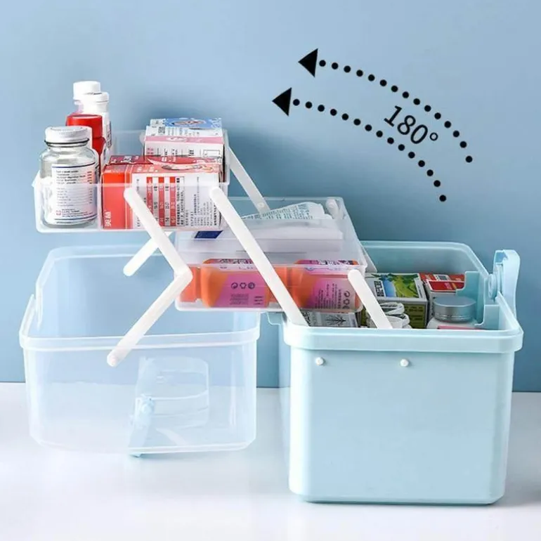 First Aid Organizer Storage Box - Emergency Medical Kit