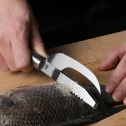Fischreinigungswerkzeug aus Edelstahl – Langlebiges Gerät zur Zubereitung von Meeresfrüchten