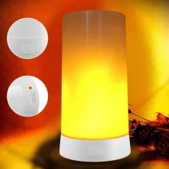 Flameless Gravity USB Night Lamp - Modern LED Lighting