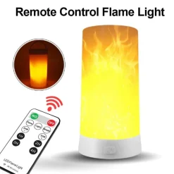 Flameless Gravity USB Night Lamp - Modern LED Lighting