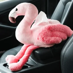 Flamingo Pink Taschentuchbox Hülle - Niedliche Vogel Home Decor