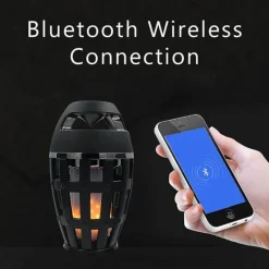 Flammenatmosphärenlampe mit Bluetooth-Lautsprecher